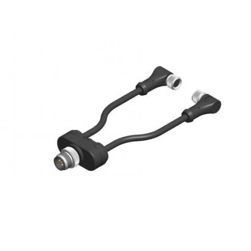 RS PRO Adaptér pro kulaté konektory, řada: CYM4 1 M12 Vnější, 85 °C 2, 0 °C M8, materiál kontaktu: Nikl-hliník, Slitina