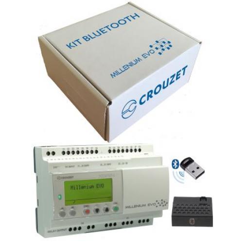 Sada spouštěče PLC CPU řada Millenium Evo, výstup: Relé RJ45, SMTP, SSL, TCP, UDP, USB 16/8 vstupů/výstupů Lišta DIN