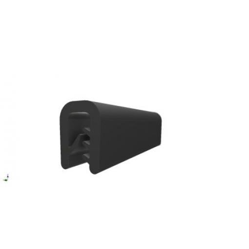 Ochrana hran, Etylen-propylen diodový monomer barva Černá, délka: 20 m x 16 mm x 12.4 mm RS PRO
