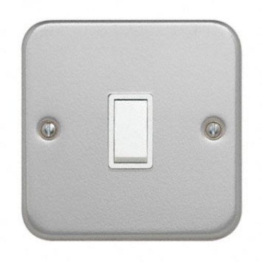 Spínač světel, rozsah: Metal Clad Kolébkový Povrch 2cestný 1, 250 V barva Bílá Polykarbonát 1pólový Contactum, rozsah: