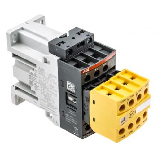 ABB Jokab 2 NO, 2 NC Stykač napětí ve vinutí 24V dc 3pólový 25 A 600V ac 9 kW s 3 NO kontakty 24V dc Řízení motoru,