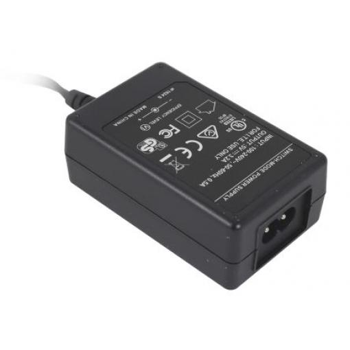 RS PRO Adaptér AC/DC 18 W, výstup: 15V dc, počet výstupů: 1 Pravoúhlý kladný pól na středu o rozměrech 2,1 x 5,5 x 12 mm