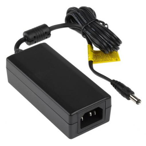 RS PRO Adaptér AC/DC 45 W, výstup: 36V dc, počet výstupů: 1 Pravoúhlý konektor 2,1 x 5,5 x 12 mm s kladným pólem na