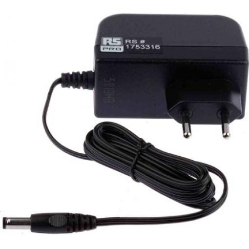 RS PRO Adaptér AC/DC 18 W, výstup: 12V dc, počet výstupů: 1 2.1 x 5.5 x 12 mm Kladný pól na středu, 2.5 x 5.5 x 12 mm