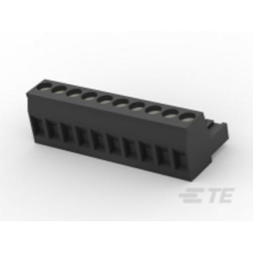 TE Connectivity Zásuvný blok Terminal, řada: TB, rozteč: 5 mm, počet řad: 1, počet kontaktů: 10, orientace těla: Rovný,