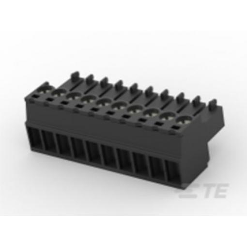 TE Connectivity Zásuvný blok Terminal, řada: TB, rozteč: 3.5 mm, počet řad: 1, počet kontaktů: 10, orientace těla: