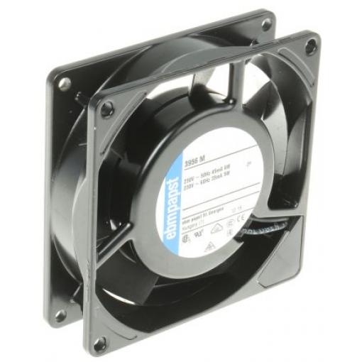 Axiální ventilátor, řada: 3900 AC, 92 x 92 x 25mm, průtok vzduchu: 45m³/h 6W 230 V AC