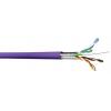 CAE Multimedia Connect Cat6a Ethernetové kabely, řada: MMC, Purpurová, Nízko dýmivý bezhalogenový 100 m, typ pláště: