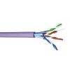 CAE Multimedia Connect Cat6a Ethernetové kabely, řada: MMC, Purpurová, Nízko dýmivý bezhalogenový 100 m, typ pláště: