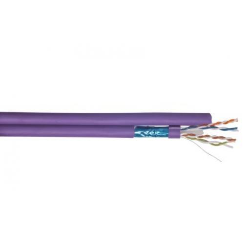 CAE Multimedia Connect Cat6a Ethernetové kabely, řada: MMC, Purpurová, Nízko dýmivý bezhalogenový 500 m, typ pláště: