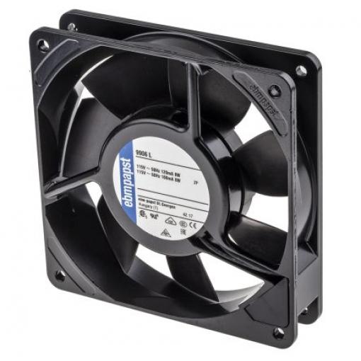 Axiální ventilátor, řada: 9900 AC, 119 x 119 x 25mm, průtok vzduchu: 100m³/h 8W 115 V AC