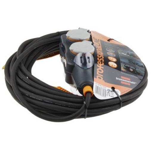 Prodlužovací kabel, řada: ProfessionalLine, délka kabelu: 15m 3 x 1.5mm² 4 zásuvky H07RN-F, 230 V AC CEE 7/7 německá,
