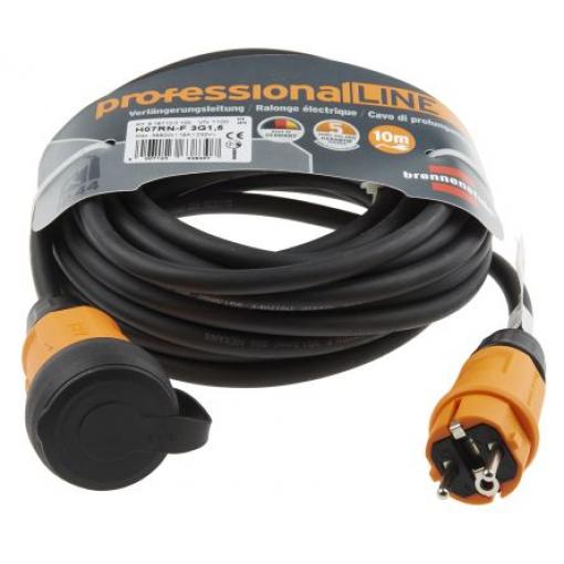 Prodlužovací kabel, řada: ProfessionalLine, délka kabelu: 10m 3 x 1.5mm² 1 zásuvka H07RN-F, 230 V AC CEE 7/7 německá,