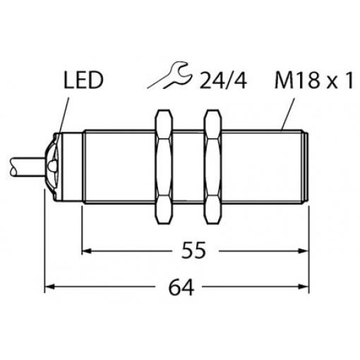 Turck RU50U-S18-AP8X M18 50 cm 9.6 Hz