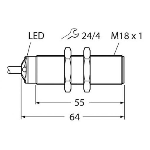 Turck RU50U-S18-AP8X-H1141 M18 50 cm 9.6 Hz