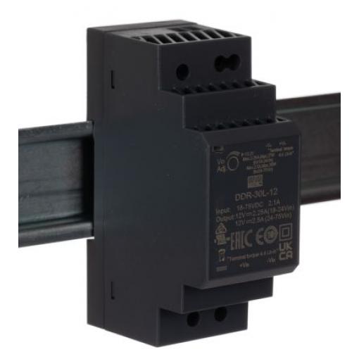 MEAN WELL Měnič DC/DC DDR-30, výstup: 5 V dc, Vin 75V dc, Vin 18V dc 6 A Lišta DIN 40 °C 85 °C