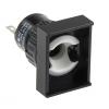 EAO Kontrolka, řada: 31 LED, průměr výřezu: 16 mm IP40 Pravoúhlý