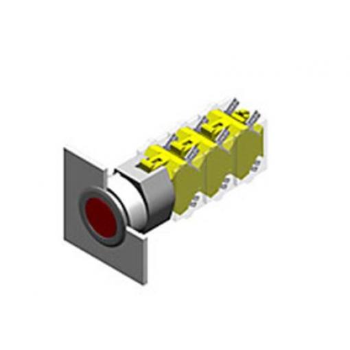 EAO Hlava tlačítka, řada: 04 Šedá Okamžité, průměr výřezu: 30.5 mm IP65