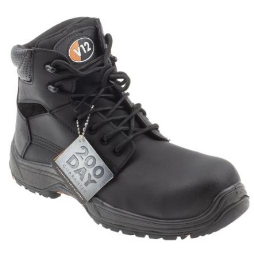 HRO, řada: Bison Bezpečnostní obuv, Kompozit 8, Černá Ano V12 Footwear 42 SRC