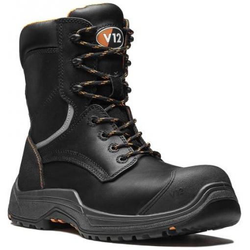 HRO, řada: Avenger Bezpečnostní obuv, Kompozit 10, Černá Ano V12 Footwear SRC
