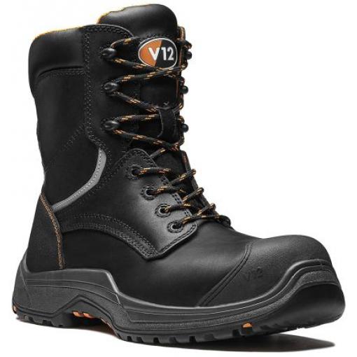HRO, řada: Avenger Bezpečnostní obuv, Kompozit 12, Černá Ano V12 Footwear 47 SRC