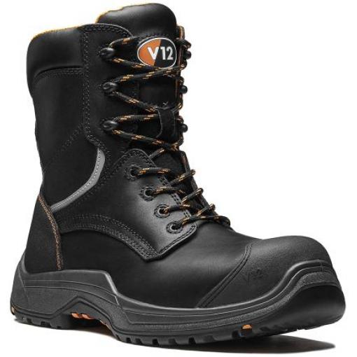 HRO, řada: Avenger Bezpečnostní obuv, Kompozit 9, Černá Ano V12 Footwear SRC