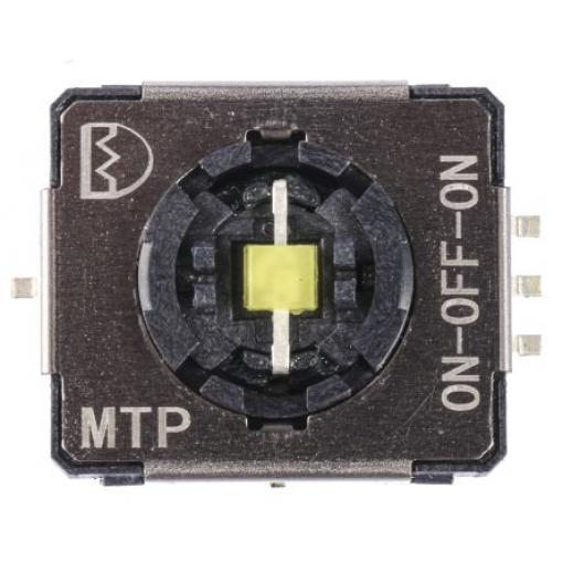 Tlačítkový otočný spínač 50 mA 12V dc