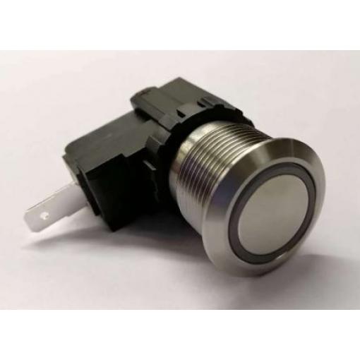 RS PRO Tlačítkový spínač IP67 SPST Panel Blokování 19.1 mm 26 A 125 V ac