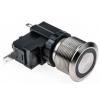 RS PRO Tlačítkový spínač, řada: MW22 IP67 SPST Panel Blokování Osvětlené 22.2 mm 26 A, barva LED: Bílá 250 V ac