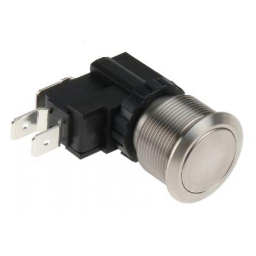 RS PRO Tlačítkový spínač, řada: MW22 IP67 SPDT Panel Okamžité 22.2 mm 26 A 250 V ac