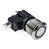RS PRO Tlačítkový spínač, řada: MW22 IP67 SPDT Panel Blokování Osvětlené 22.2 mm 26 A, barva LED: Bílá 250 V ac