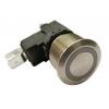 RS PRO Tlačítkový spínač, řada: MW22 IP67 SPDT Panel Blokování Osvětlené 22.2 mm 26 A, barva LED: Bílá 250 V ac