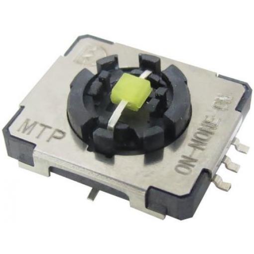 Tlačítkový otočný spínač 50 mA 12V dc