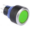 RS PRO Tlačítkový spínač, řada: KPB22 IP65 DPDT Panel Okamžité Osvětlené 22.2 mm 5 A, barva LED: Zelená 36 V dc 250 V ac