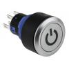RS PRO Tlačítkový spínač, řada: KPB22 IP65 DPDT Panel Okamžité Osvětlené 22.2 mm 5 A, barva LED: Zelená 36 V dc 250 V ac