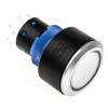 RS PRO Tlačítkový spínač, řada: KPB22 IP65 DPDT Panel Okamžité Osvětlené 22.2 mm 5 A, barva LED: Modrá 36 V dc 250 V ac