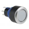 RS PRO Tlačítkový spínač, řada: KPB22 IP65 DPDT Panel Okamžité Osvětlené 22.2 mm 5 A, barva LED: Zelená 36 V dc 250 V ac