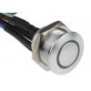 RS PRO Tlačítkový spínač, řada: MPB16 IP67 SPST Panel Okamžité Osvětlené 16 mm 2 A, barva LED: Modrá, Zelená, Červená 36