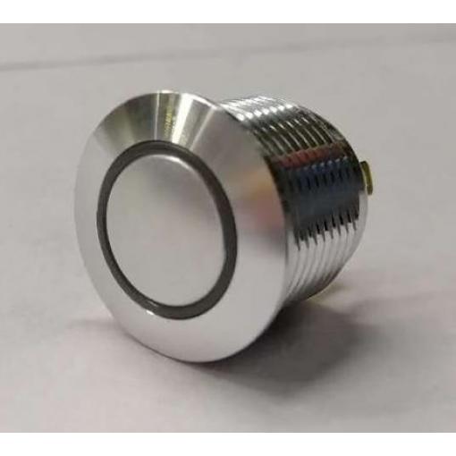 RS PRO Tlačítkový spínač, řada: MPB16 IP67 SPST Panel Okamžité Osvětlené 16 mm 2 A, barva LED: Žlutá 36 V dc