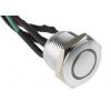 RS PRO Tlačítkový spínač, řada: MPB16 IP67 SPST Panel Okamžité Osvětlené 16 mm 2 A, barva LED: Červená 36 V dc