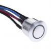RS PRO Tlačítkový spínač, řada: MPB16 IP67 SPST Panel Okamžité Osvětlené 16 mm 2 A, barva LED: Modrá, Zelená, Červená 36