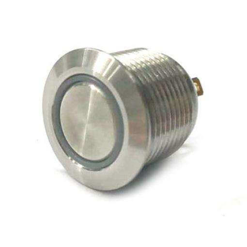 RS PRO Tlačítkový spínač, řada: MPB16 IP67 SPST Panel Okamžité Osvětlené 16 mm 2 A, barva LED: Zelená, Červená 36 V dc
