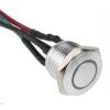 RS PRO Tlačítkový spínač, řada: MPB16 IP67 SPST Panel Okamžité Osvětlené 16 mm 2 A, barva LED: Červená 36 V dc