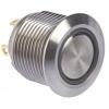 RS PRO Tlačítkový spínač, řada: MPB16 IP67 SPST Panel Okamžité Osvětlené 16 mm 2 A, barva LED: Červená 36 V dc