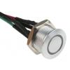 RS PRO Tlačítkový spínač, řada: MPB16 IP67 SPST Panel Okamžité Osvětlené 16 mm 2 A, barva LED: Modrá 36 V dc