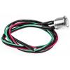 RS PRO Tlačítkový spínač, řada: MPB16 IP67 SPST Panel Okamžité Osvětlené 16 mm 2 A, barva LED: Zelená 36 V dc