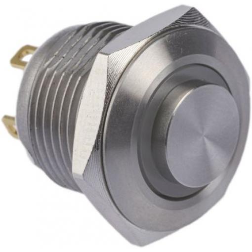RS PRO Tlačítkový spínač, řada: MPB16 IP67 SPST Panel Okamžité Osvětlené 16 mm 2 A, barva LED: Žlutá 36 V dc