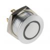 RS PRO Tlačítkový spínač, řada: MPB16 IP67 SPST Panel Okamžité Osvětlené 16 mm 2 A, barva LED: Zelená 36 V dc