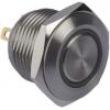 RS PRO Tlačítkový spínač, řada: MPB16 IP67 SPST Panel Okamžité Osvětlené 16 mm 2 A, barva LED: Modrá 36 V dc