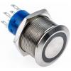 RS PRO Tlačítkový spínač, řada: MPB22 IP67 DPDT Panel Okamžité Osvětlené 22.2 mm 5 A, barva LED: Bílá 12 V dc 250 V ac
